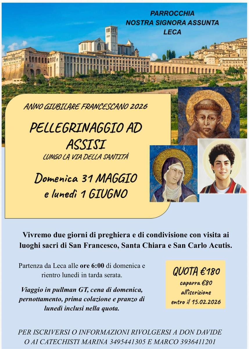 PELLEGRINAGGIO AD ASSISI