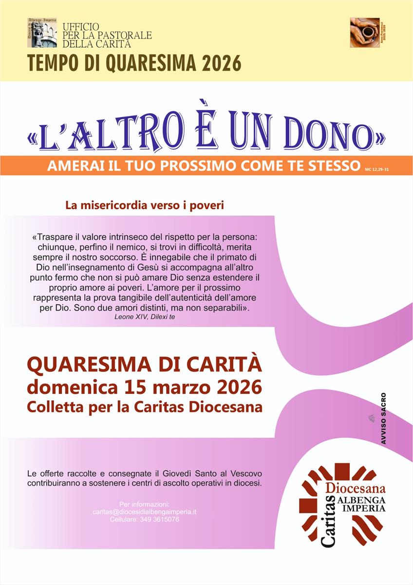 QUARESIMA DI CARITÀ