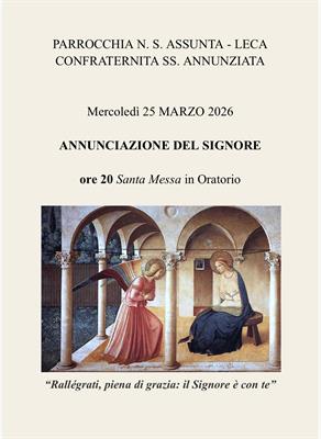 FESTA DELL'ANNUNCIAZIONE DEL SIGNORE